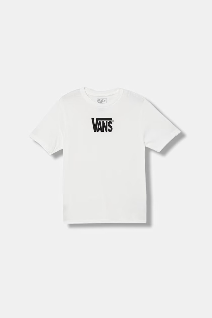 VANS JUNIOR STRETCH LOGO SS TEE - WHITE