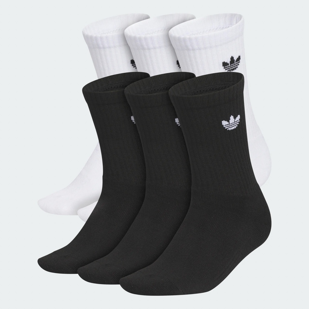 BAS ADIDAS ORIGINALS TREF 2.0 JUNIOR PAQUET DE 6 - BLANC/NOIR