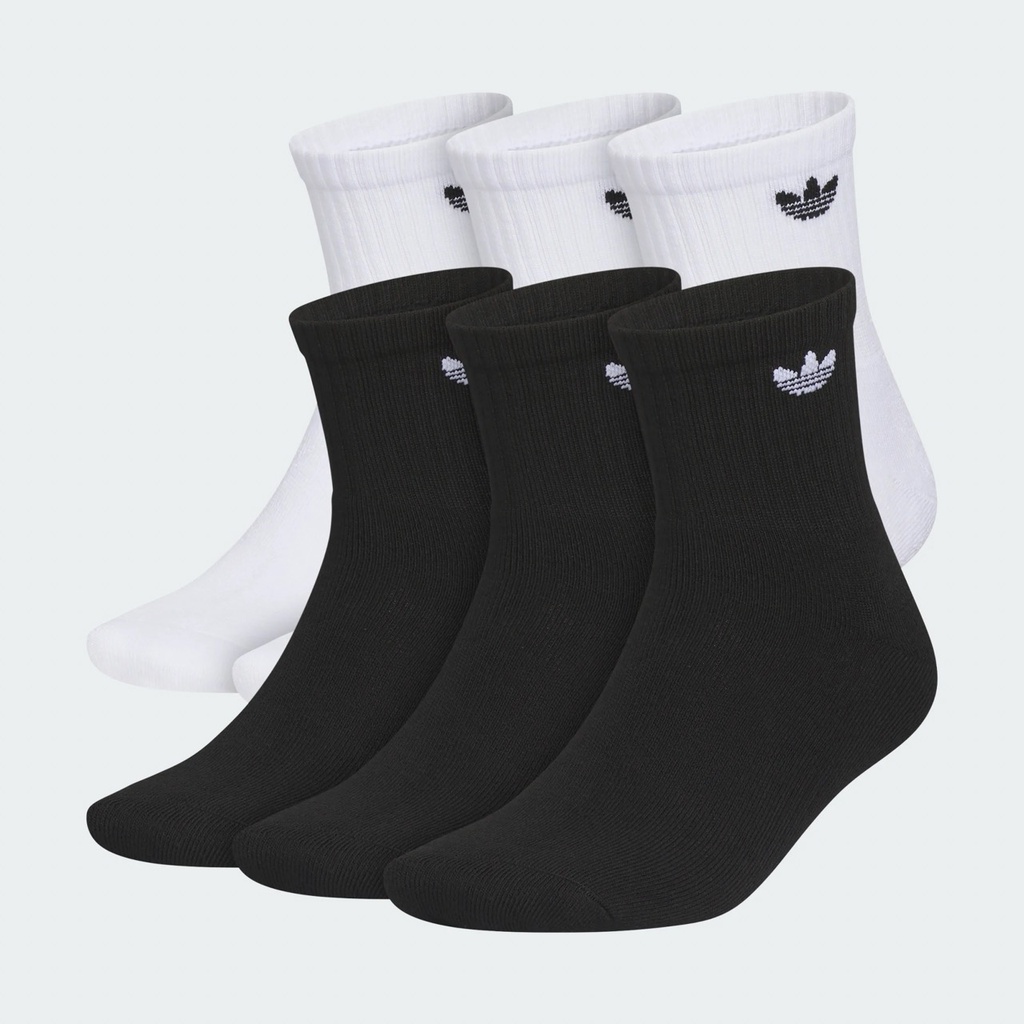 ADIDAS ORIGINALS 2.0 QUARTER 6 PACK - WHITE/BLACK