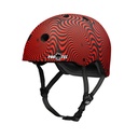 Pro-Tec Low Pro Spitfire Certified Helmet - Red Swirl