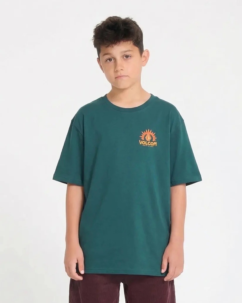 T-SHIRT VOLCOM ENFANTS SOLSTICE - VERT RIFLE