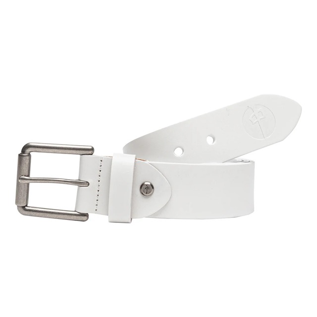CEINTURE RDS GENUINE LEATHER - WHITE