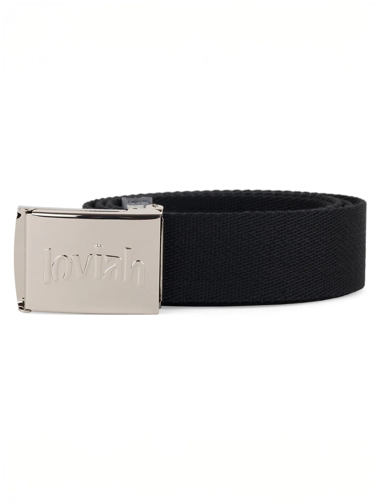 CEINTURE LOVIAH CHROME WEBBING - NOIR