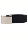 LOVIAH CHROME WEBBING BELT - BLACK
