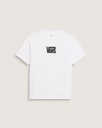 T-SHIRT VANS STRETCH LOGO - BLANC/NOIR 