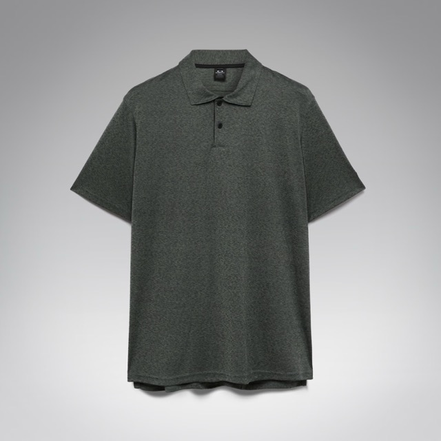 POLO OAKLEY AERO HYDROLIX - AVIATOR GREEN / BLACK HEATHER