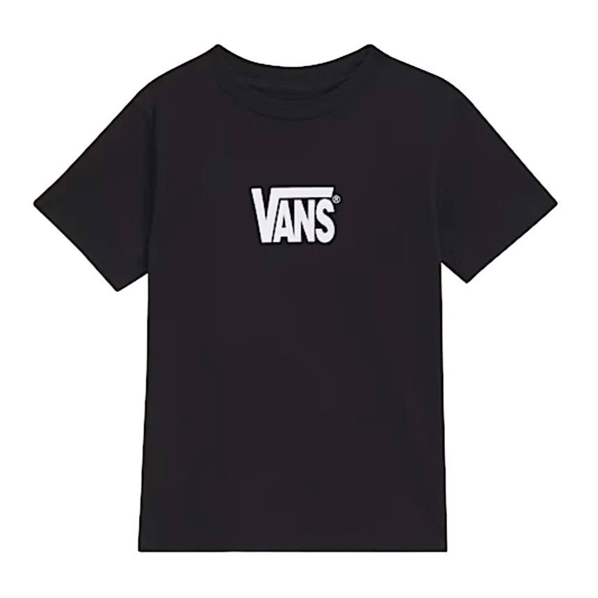 VANS KIDS STRETCH LOGO TEE - BLACK
