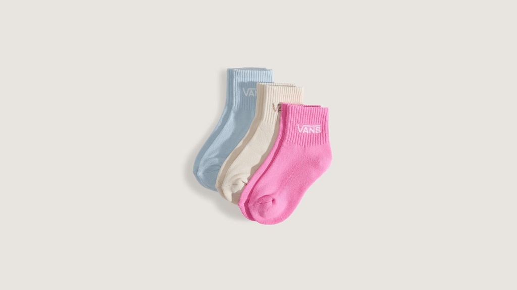 VANS HALF CREW 3PK KIDS  - PINK FIZZ