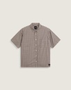 CHEMISE VANS LARKSPUR MINI PLAID SHIRT - OATMEAL/DEMITASSE