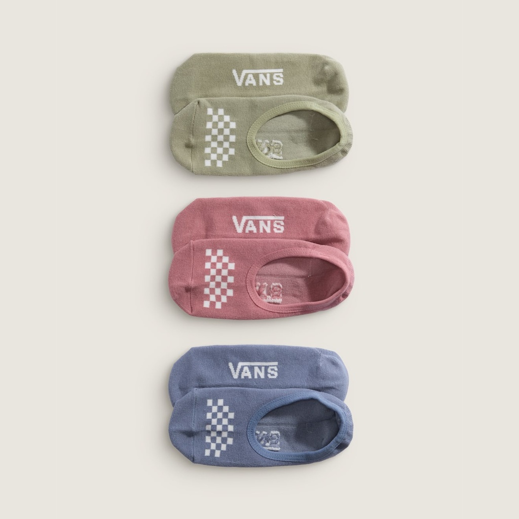 VANS CLASSIC CANOODLE CHECKERBOARD WOMENS 3-PACK - GLACIAL/SLATE