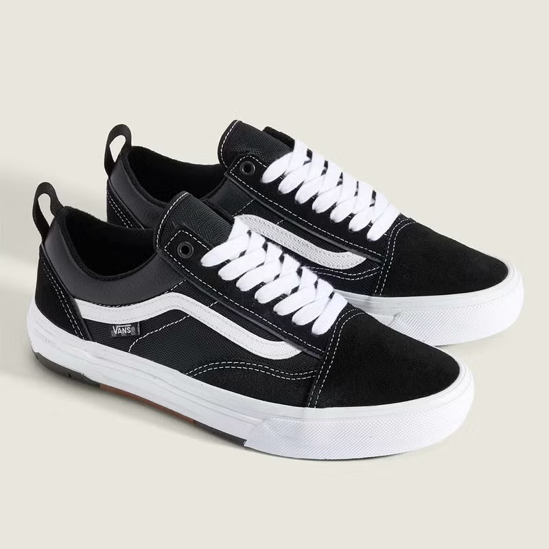VANS SKATE OLD SKOOL WAFFLECUP SHOES - BLACK/WHITE