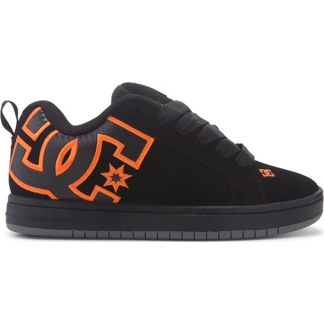 DC COURT GRAFFIK SHOES BLACK/ORANGE