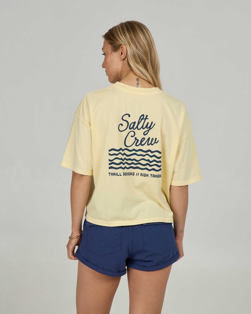 T-SHIRT SALTY CREW SALTY SKIMMER POUR FEMME - SUNSHINE