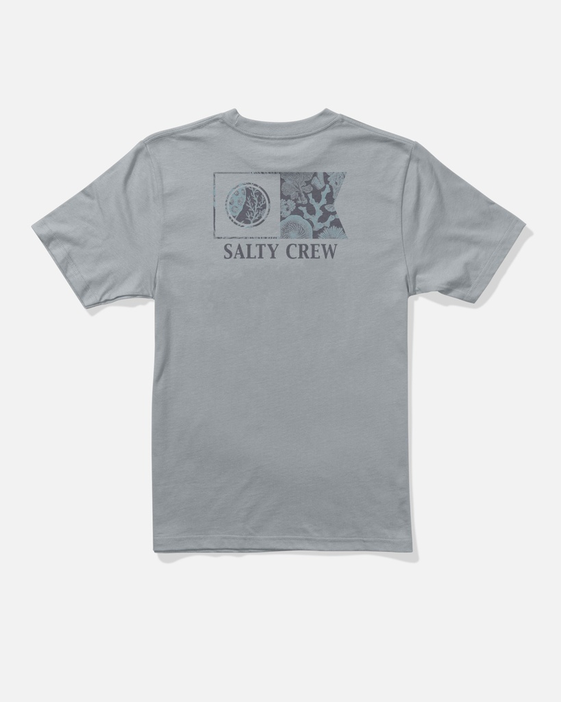 SALTY CREW FLAGSHIP FILL BOYS SS  TEE - QUARRY