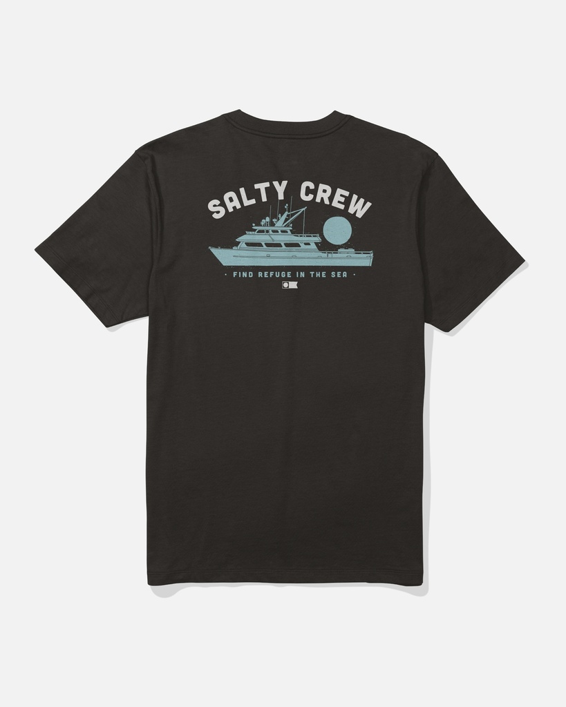 T-SHIRT SALTY CREW OVERNIGHT SS - NOIR