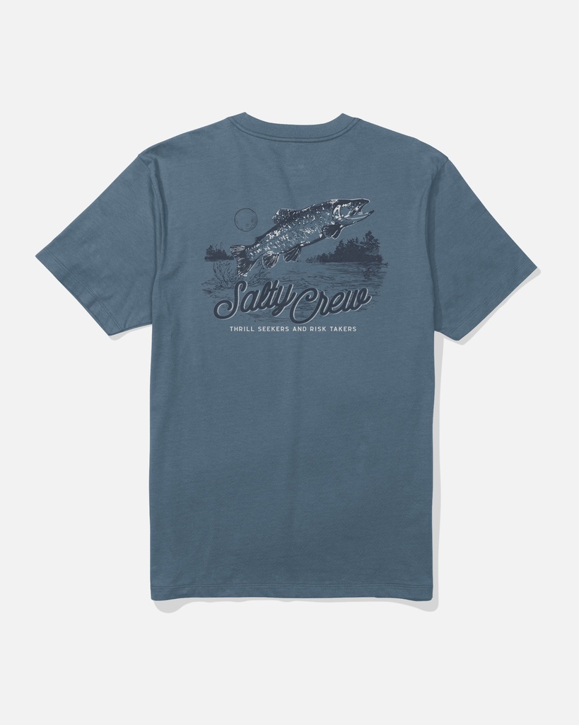 T-SHIRT SALTY CREW FISH FEST SS - SLATE