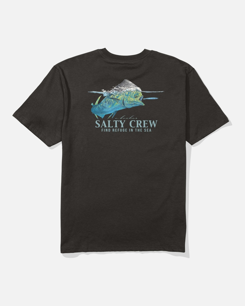 T-SHIRT SALTY CREW MAHI SURFACE CLASSIC - NOIR