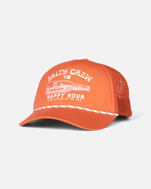 SALTY CREW PITSTOP TRUCKER HAT - CHILI PEPPER