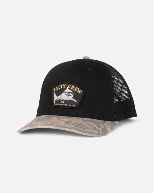 SALTY CREW JUNIOR LURKING TRUCKER - BLACK CAMO