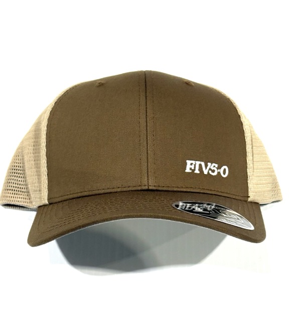 Casquette 5-0 FIV50 110 Flexfit Mesh-Back - Coyote brown / khaki