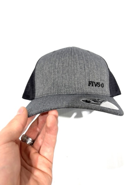 5-0 Caps FIV50 110 Flexfit Mesh-Back - Charcoal/ Black 