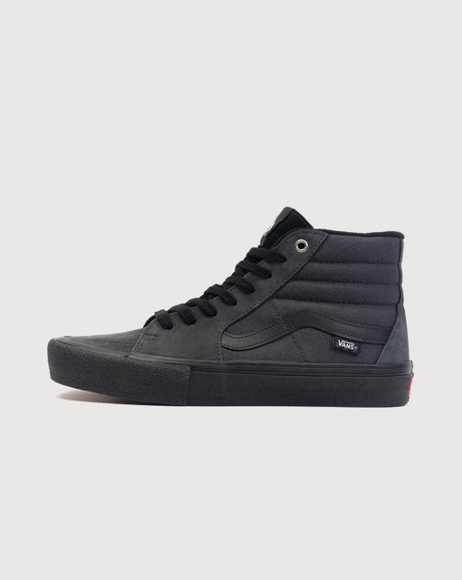 VANS SKATE SK8-HI SHOES - CHARCOAL/BLACK