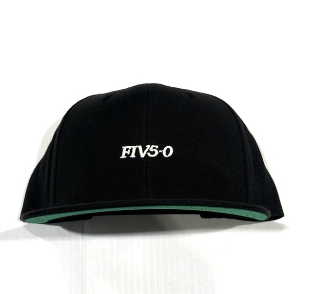 Casquette 5-0 FIV50 Premium Snapback - Noir/Blanc 