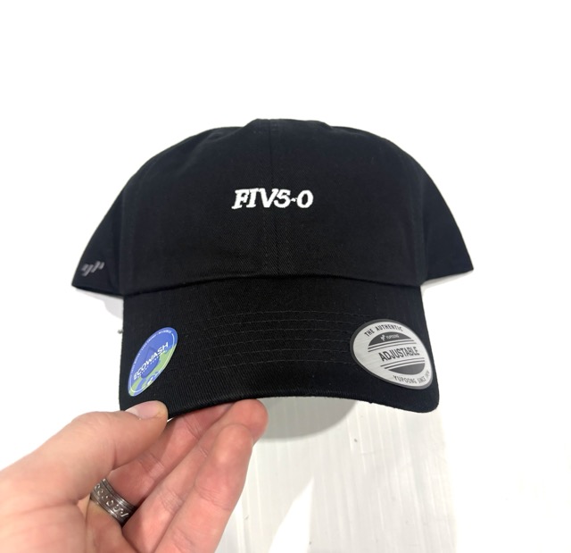 5-0 FIV50 Dad Hat - Black