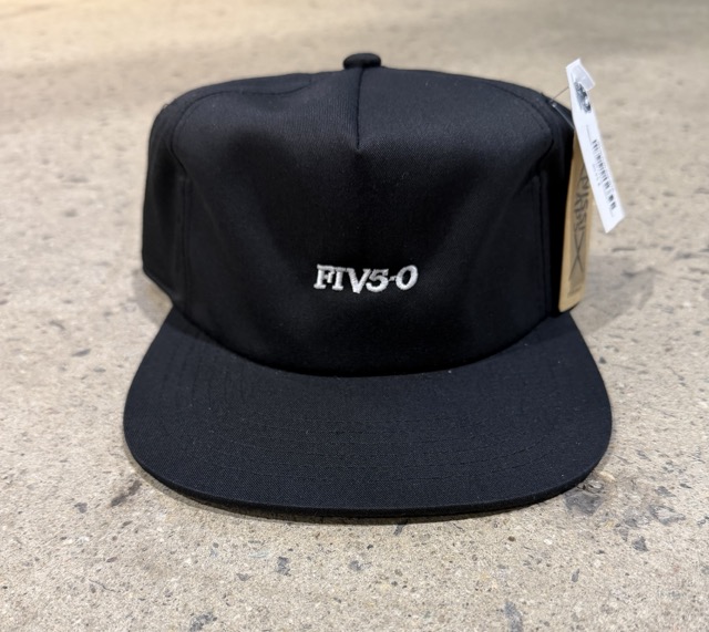 Casquette 5-0 FIV50 5 Panel Snapback - Black 