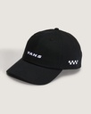 VANS CHECK SIDE CURVED BILL JOCKEY SNAPBACK - BLACK