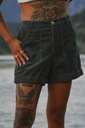 NOTICE THE RECKLESS TEAL CORDUROY SHORT