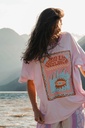 NOTICE THE RECKLESS GOOD VIBES OVERSIZED TEE - PINK
