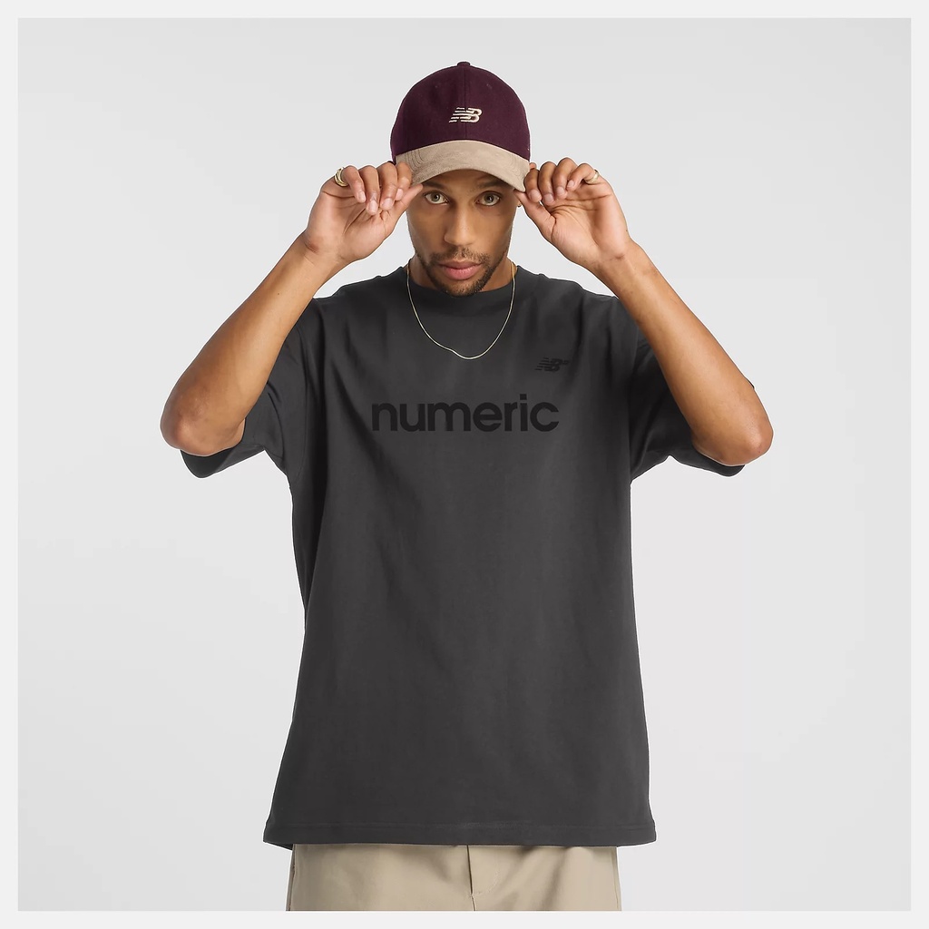 T-SHIRT NEW BALANCE NUMERIC COTTON -  FADED BLACK