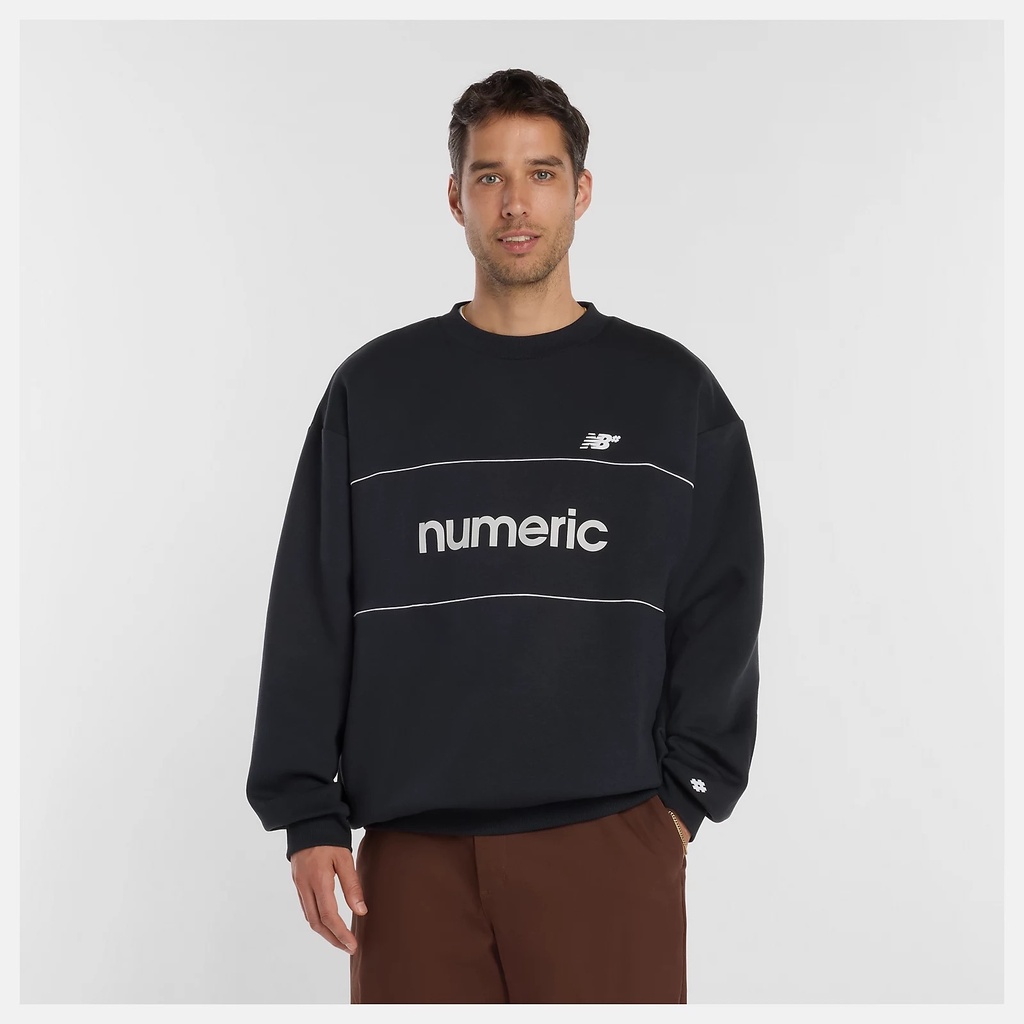 COTON OUATÉ NEW BALANCE NUMERIC TEAM CREW - NOIR