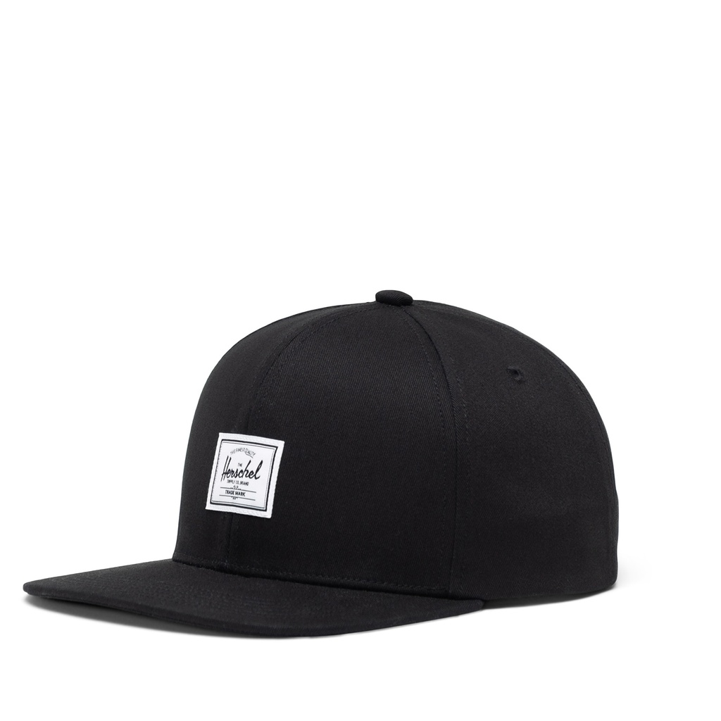 HERSCHEL WHALER 6 PANEL CAP - BLACK