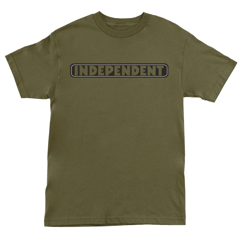 T-SHIRT INDEPENDENT BAR LOGO - MILLTARY GREEN
