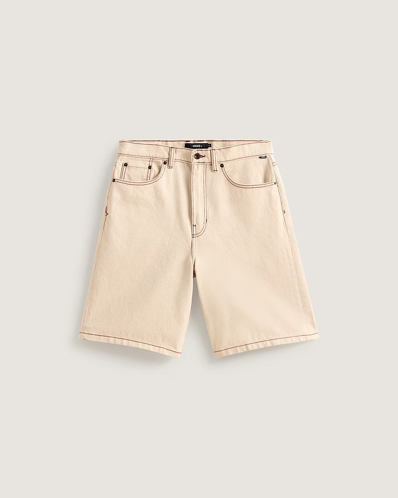 SHORT VANS CHECK-5 BAGGY DENIM - NATURAL SEED