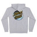 COTON OUATÉ SANTA CRUZ HOOD WAVE DOT - GREY HEATHER