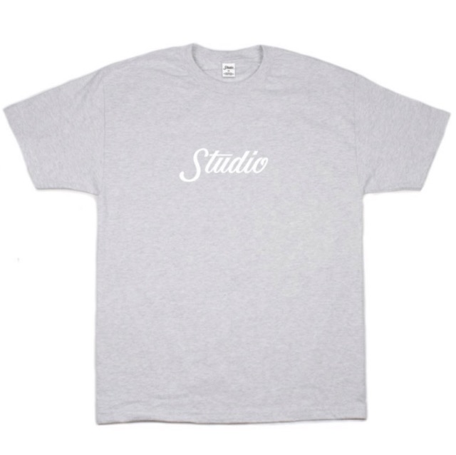 T-SHIRT BIG SCRIPT - ASH HEATHER