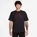 NIKE SB LOGO SHORT SLEEVE TEE - BLACK/UNIVERSITY RED