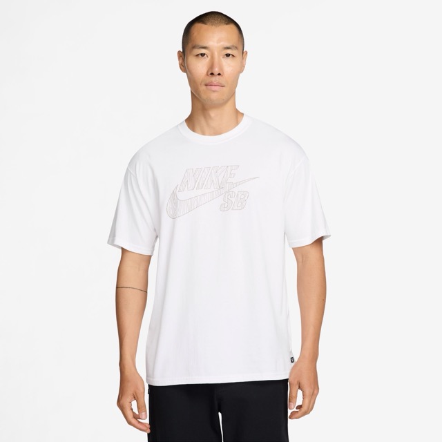 T-SHIRT NIKE SB LOGO - WHITE/NEUTRAL OLIVE