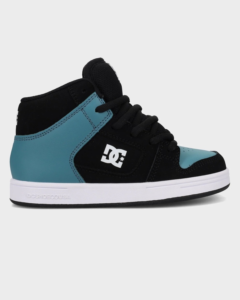 SOULIER DC ENFANT MANTECA HI - BLACK/TEAL/WHITE