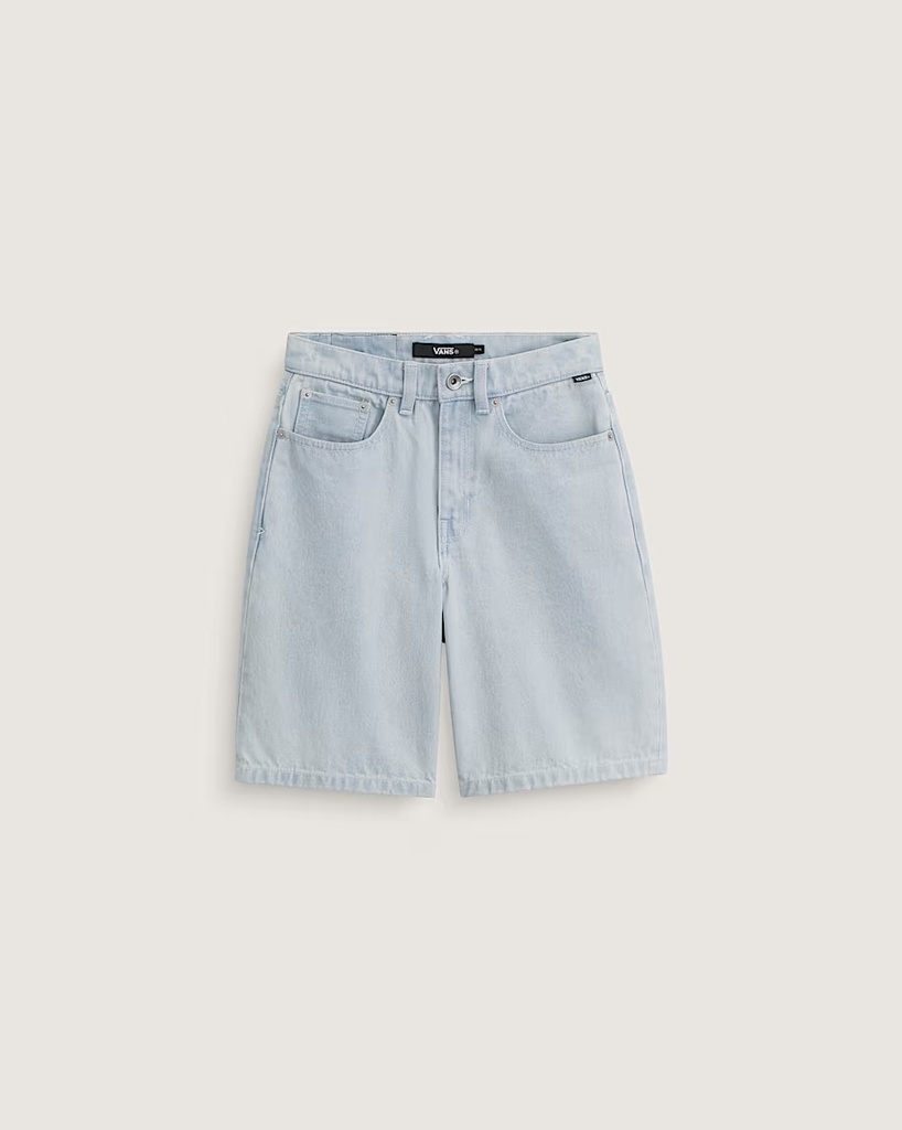 VANS BOYS CHECK-5 BAGGY DENIM SHORT - BLUE ICE