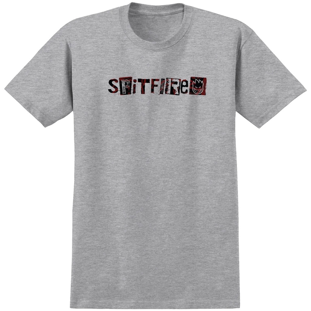 SPITFIRE RANSOM FILL S/S TEE - HEATHER GREY