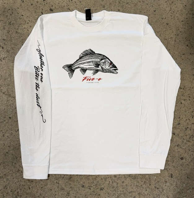LONGSLEEVE 5-0 BAR RAYÉ - WHITE