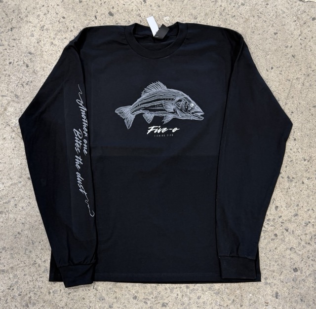 Long Sleeve 5-0 Bar Rayé - Black