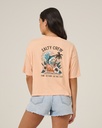 T-SHIRT SALTY CREW MAI TAI TAILS SKIMMER POUR FEMME - APRICOT