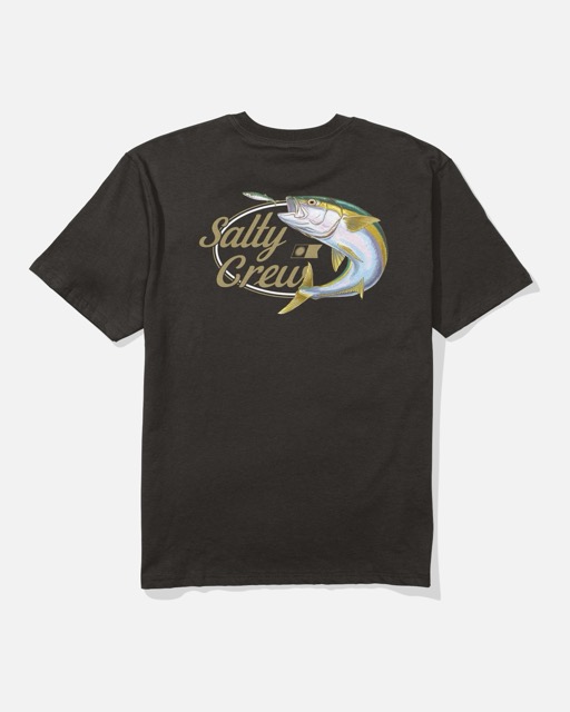 T-SHIRT SALTY CREW YELLOWTAIL ORIGINAL - NOIR 