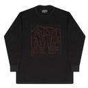 FROSTED DUSTY WAFFLE L/S - BLACK