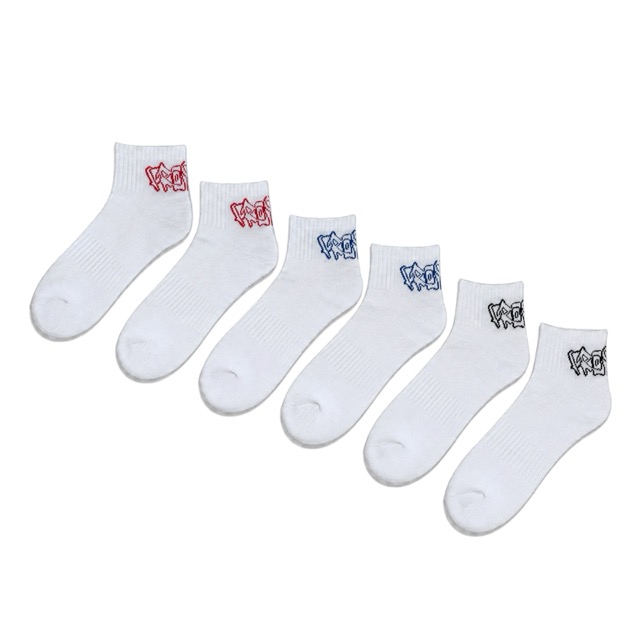 BAS FROSTED LOGO ANKLE SOCKS